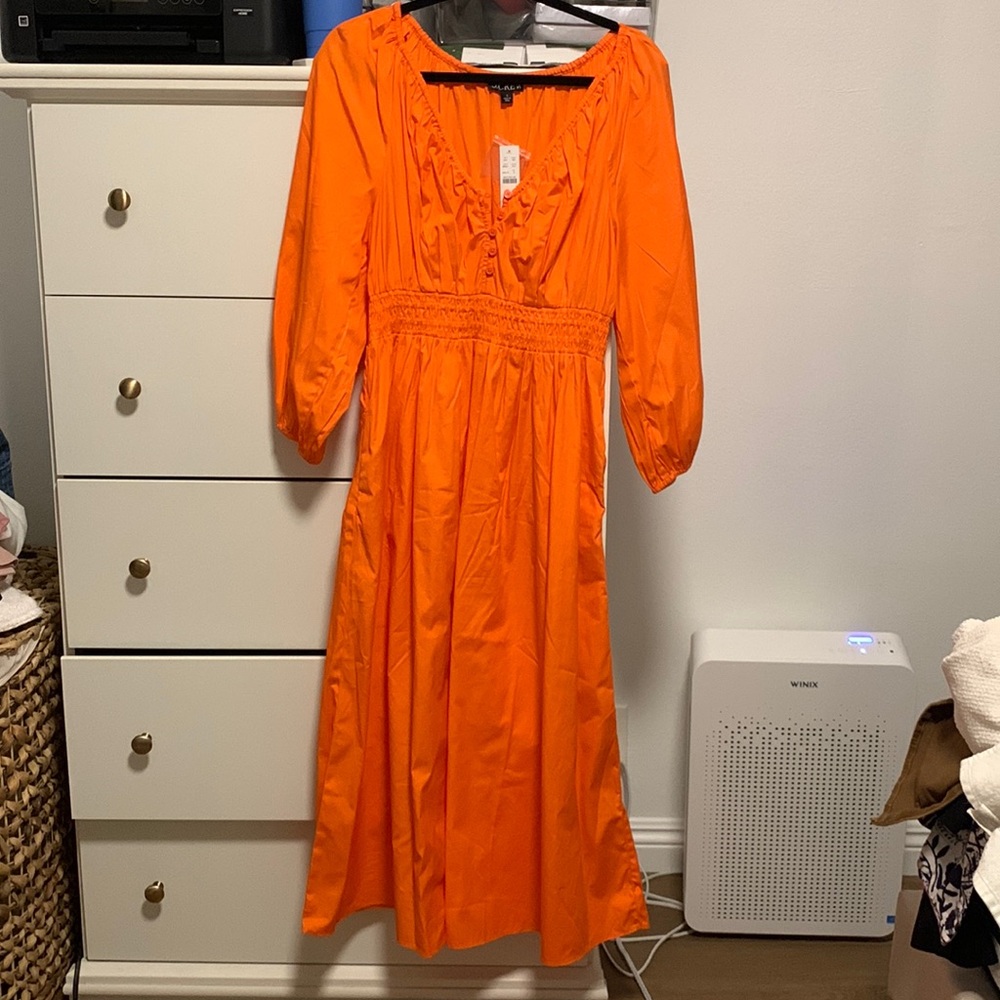jcrew v neck cotton dress